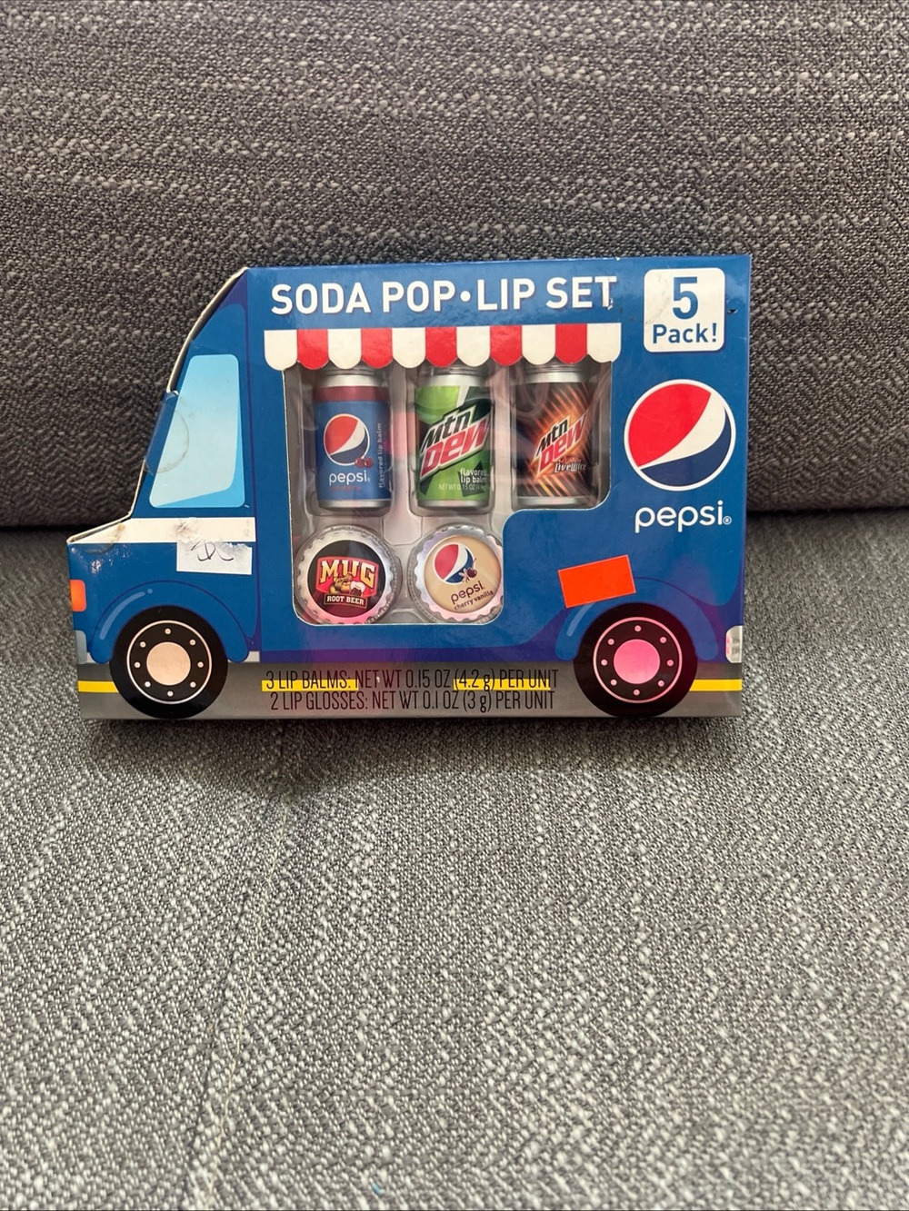 Pepsi Soda Pop Lip Set - Blue and Red Packaging (5 Pack)